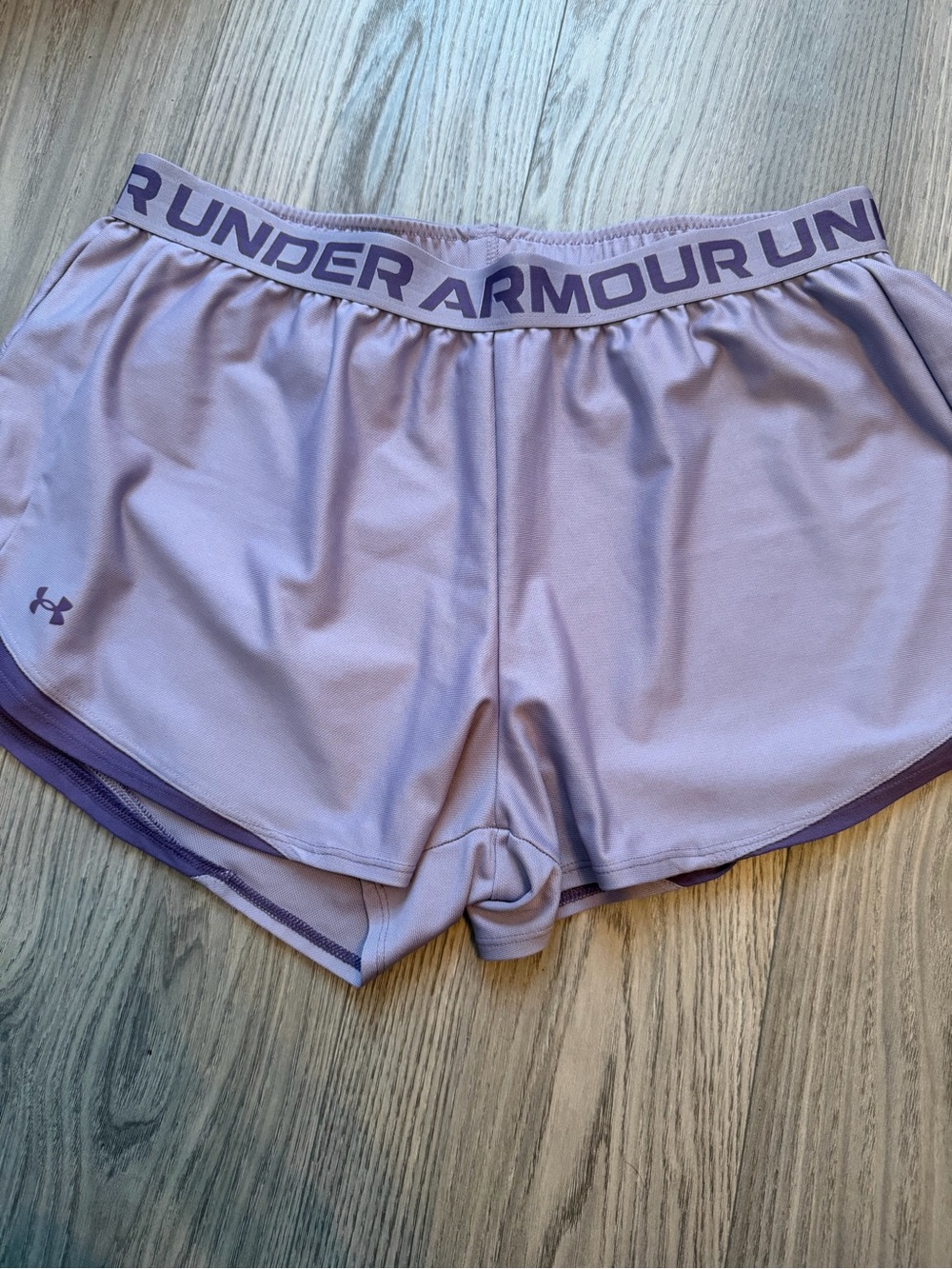 Under Armour Play Up 3.0 Athletic Running Shorts Purple Lavender Women's XL